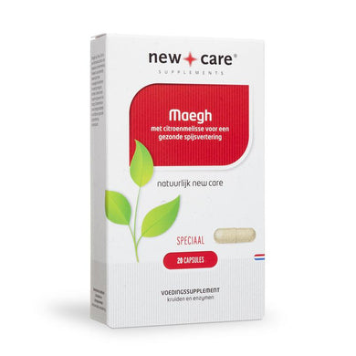 New Care Maegh: met citroenmelisse voor een gezonde spijsvertering. Speciaal. 20 capsules.