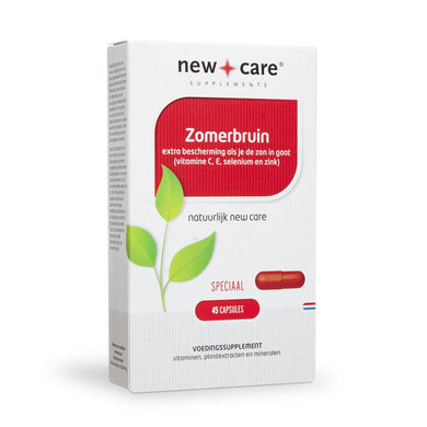 New Care Zomerbruin: extra bescherming als je de zon in gaat (vitamine C,E, selenium en zink). Speciaal. 45 capsules