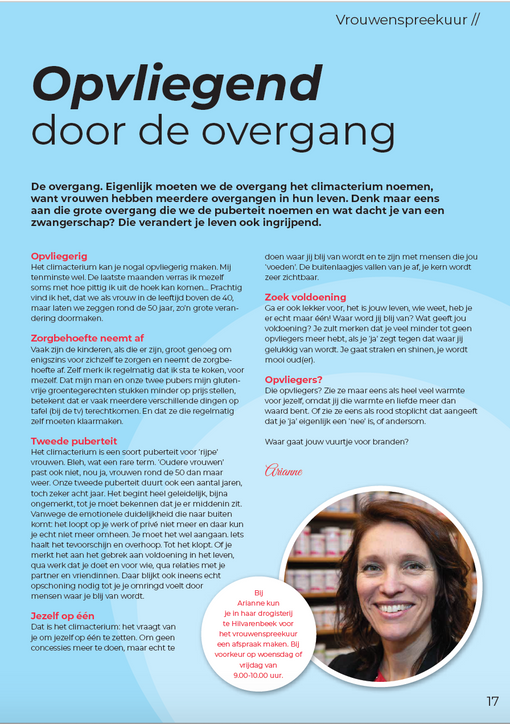 Opvliegend door de overgang