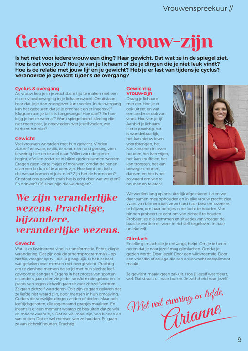 Gewicht en Vrouw-zijn