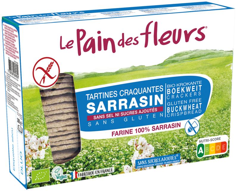 Le Pain des Fleurs boekweitcrackers Glutenvrij - 300gr