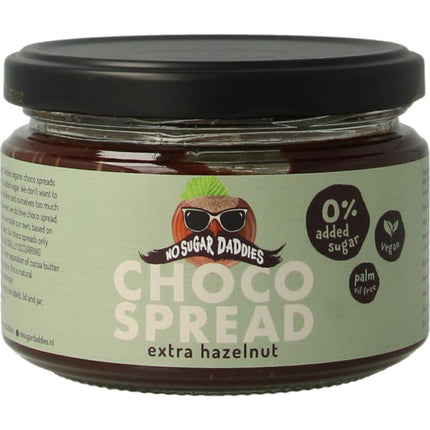 No Sugar Daddies Chocopasta Hazelnoot Bio - 200 gram