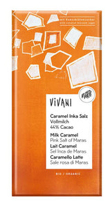 Vivani Pure Milk Caramel 44% Inca Salt- 100gr