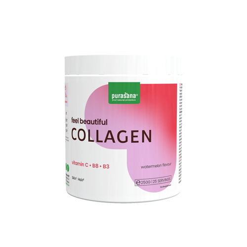Purasana Collageen + Vitamine C-B8-B3 Watermelon - 250gr