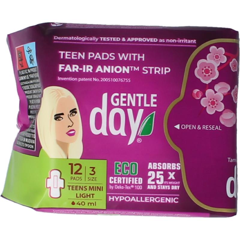 Gentle Day Maandverband Teen Mini Pads - 12st