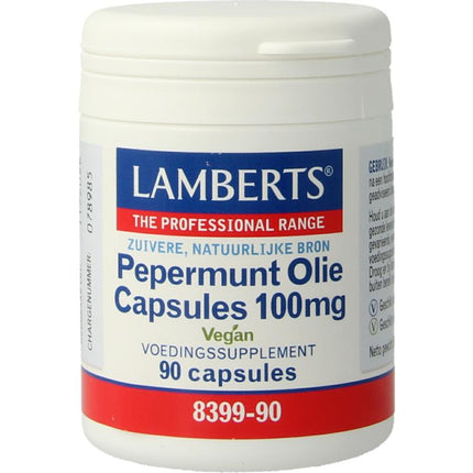 Lamberts Pepermunt Olie Capsules 100mg
