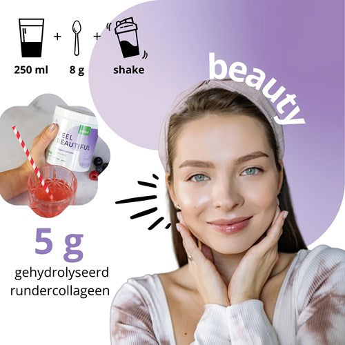 Purasana Collageen + Vitamine C-B8-Hyaluronzuur Blackberry - 250grb