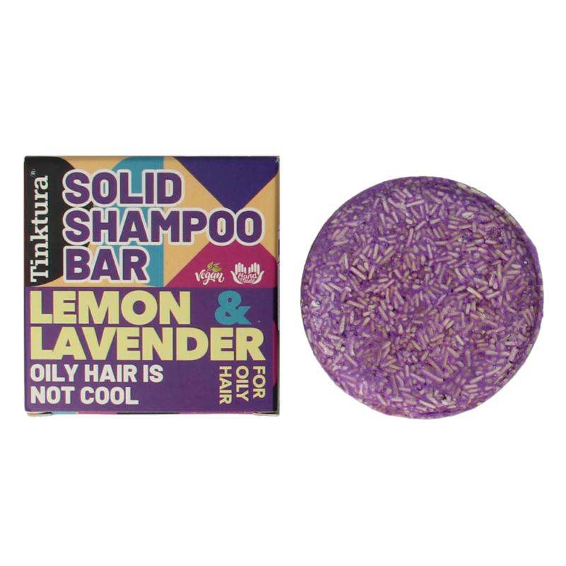 Tinktura Shampoo Bar Lemon & Lavender voor vet haar- 60 gr