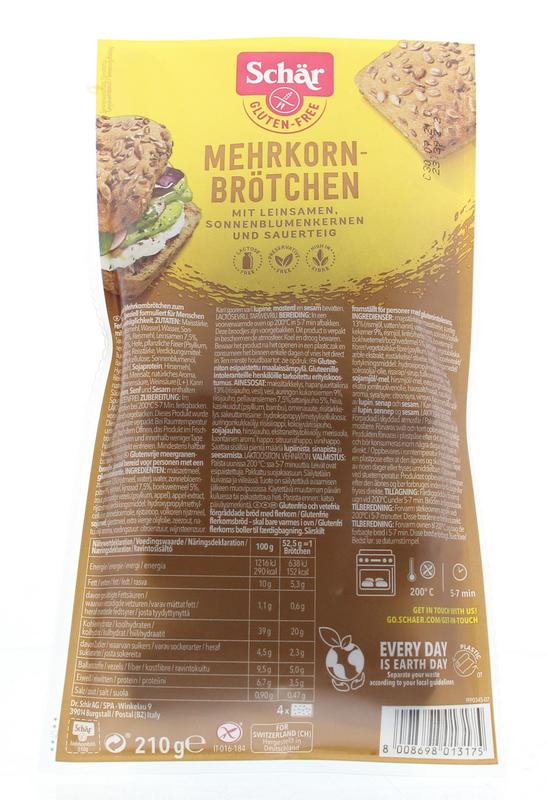 Schär Meergranen Broodjes - 210 gram