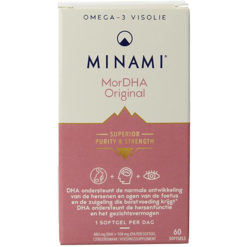 Minami MorDHA 480mg- omega 3 visolie - 60 softgel capsules