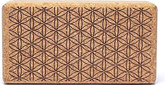 Yoga Prop Steunblok Bloem Des Levens (kurk)