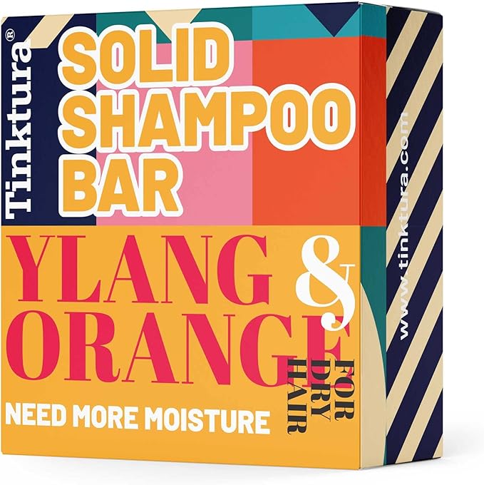 Tinktura Shampoo Bar Ylang Ylang & Orange voor droog haar- 60 gr