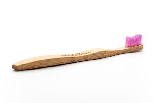 The Humble Co Tandenborstel Bamboe Adult Brush Soft kleur roze