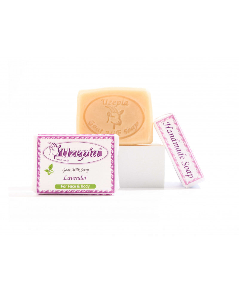 Uzepia Goat Milk Soap Lavender - ± 80 gr