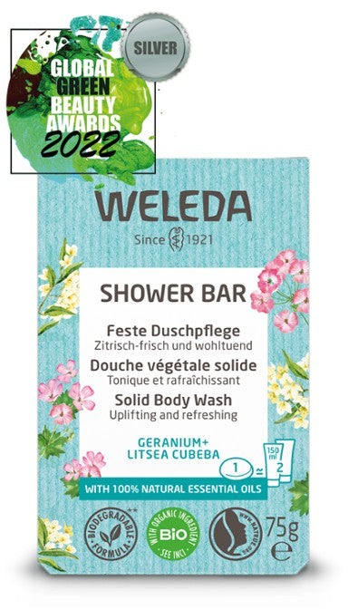 Weleda Shower Bar Geranium + Litsea Cubeba - 75gr