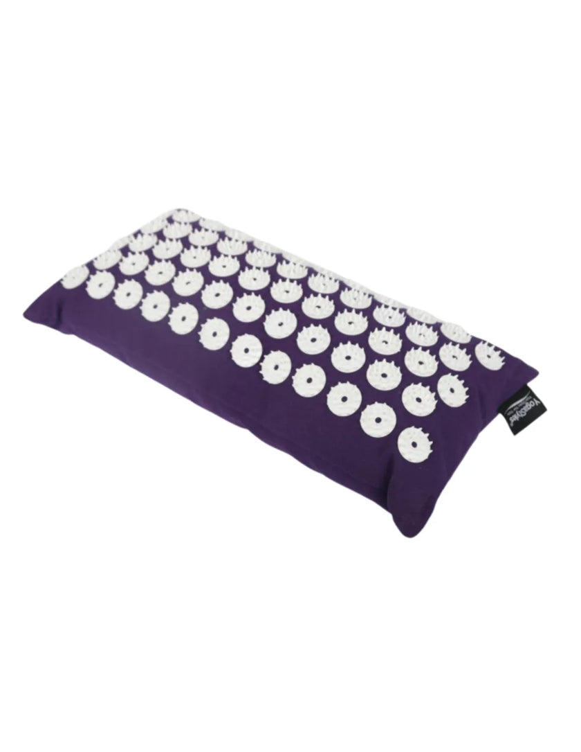 YogaStyles Spijkermat/acupressuurmat Nekkussen Paars