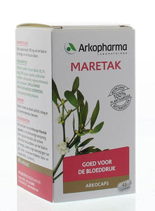 Arkopharma Maretak: goed voor de bloeddruk. 100% plantaardige werkzame bestanddelen en zijn glutenvrij. 45 capsules.