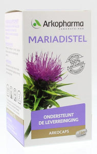Arkopharma Mariadistel: ondersteunt de leverreiniging. 100% plantaardige werkzame bestanddelen. 150 capsules.