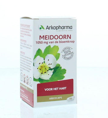 Arkopharma Meidoorn: voor het hart. 100% plantaardige werkzame bestanddelen. 45 capsules.