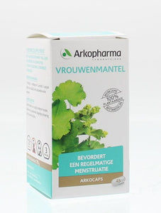 Arkopharma Vrouwenmantel: bevordert een regelmatige menstruatie. 100% plantaardige werkzame bestanddelen. 45 capsules. 