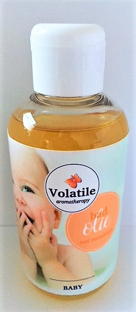 Baby Bad Olie met Mandarijn van Volatile Aromatherapy - Drogisterij Mevrouw Ooievaar