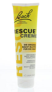 Bach Rescue Creme: Rescue Remedy Cream werkt verzachtend op de huid en versnelt het herstel ervan na te lang zonnebaden, insectenbeten of een ongelukje bij sport of spel. 150 ml.