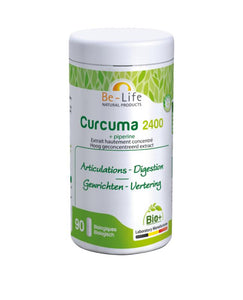 Curcuma 2400 met Piperine 90 softgel capsules van Be-Life - Drogisterij Mevrouw Ooievaar