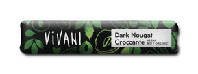 Dark Nougat Croccante chocolade reep van Vivani - Drogisterij Mevrouw Ooievaar