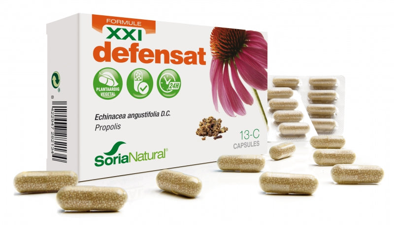 Defensat met echinacea en propolis, 30 capsules, van Soria - Drogisterij Mevrouw Ooievaar