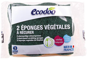 Edodoo plantaardige schuursponsjes 2 stuks