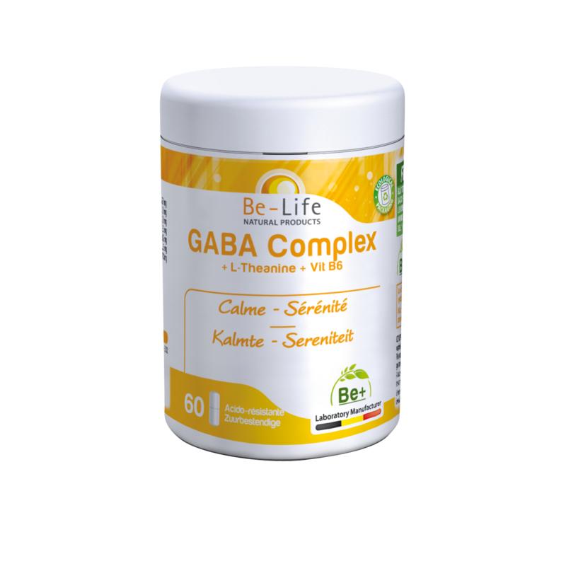 Gaba Complex met L-theanine en vitamine b6, 60 capsules, van Be-Life - Drogisterij Mevrouw Ooievaar