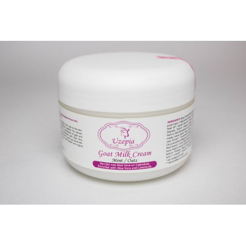 Geitenmelk huidcreme met mint en haver - Drogisterij Mevrouw Ooievaar