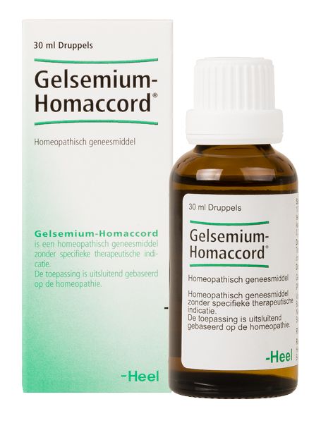 Gelsemium Homaccord , druppels, 50 ml of 100 ml van Heel  - Drogisterij Mevrouw Ooievaar