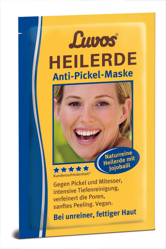 Heilaarde Gezichtsmasker voor een onzuivere of vette huid van Luvos - Drogisterij Mevrouw Ooievaar