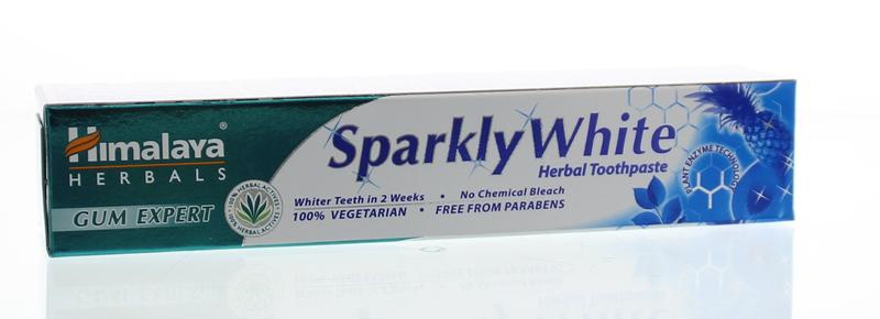 Sparkly White kruiden tandpasta van Himalaya - Drogisterij Mevrouw Ooievaar
