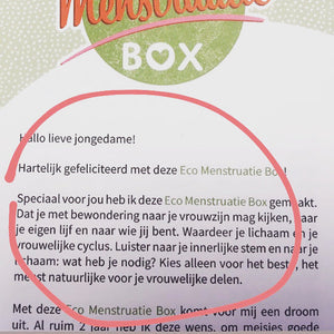 Eco Menstruatie Box - Wasbaar