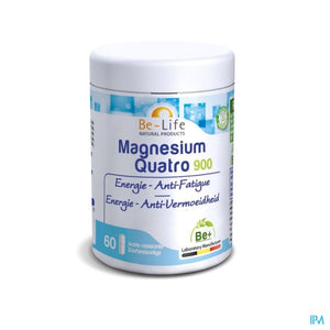Magnesium Quatro 900, 60 capsules van Be-Life - Drogisterij Mevrouw Ooievaar