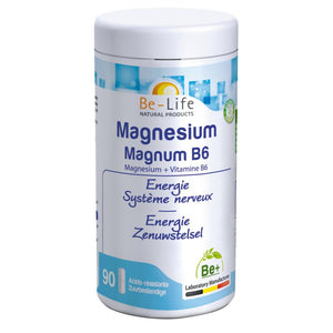 Magnesium Magnum met vitamine B6 90 capsules van Be-Life - Drogisterij Mevrouw Ooievaar