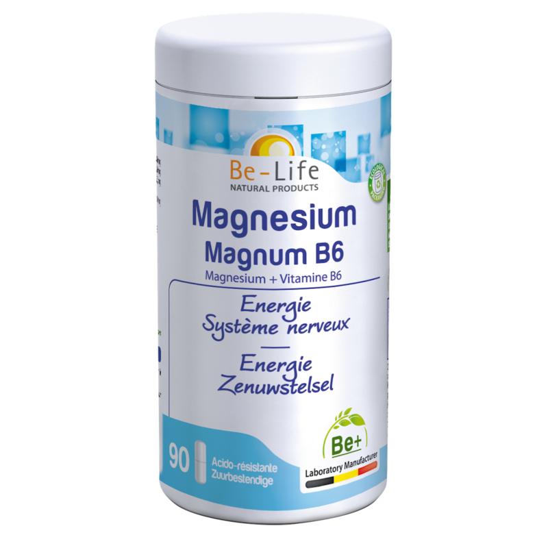 Magnesium Magnum met vitamine B6 90 capsules van Be-Life - Drogisterij Mevrouw Ooievaar