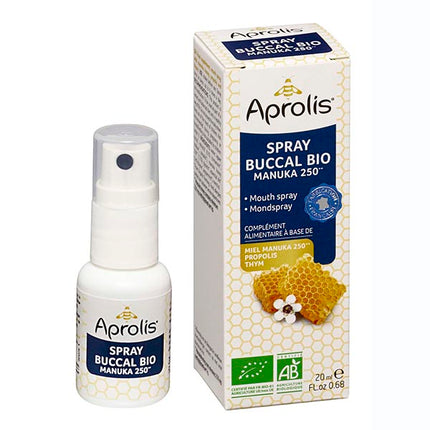 Manuka mondspray van Aprolis - Drogisterij Mevrouw Ooievaar