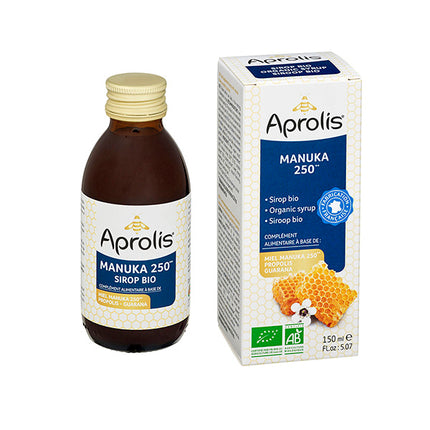 Manuka - Propolis Guarana siroop van Aprolis - Drogisterij Mevrouw Ooievaar