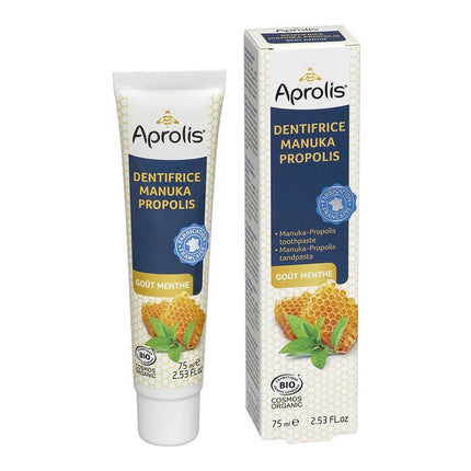 Manuka Propolis tandpasta van Aprolis - Drogisterij Mevrouw Ooievaar