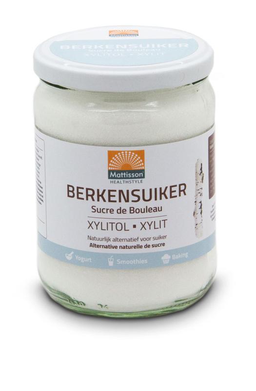 Mattisson Berkenzuiker Xylitol: Natuurlijk alternatief voor suiker. 400 gram.