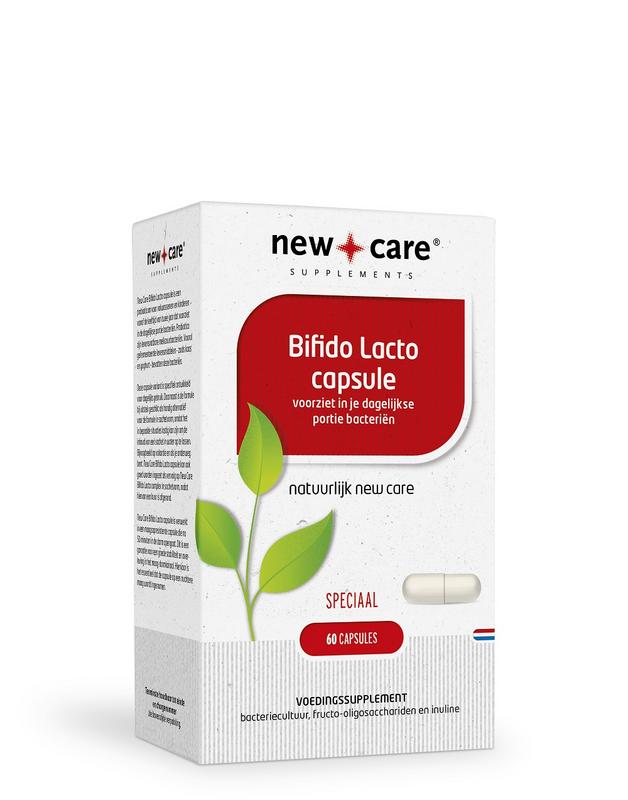 New Care Bifido Lacto Capsule: voorziet in je dagelijke portie bacteriën 60 capsules