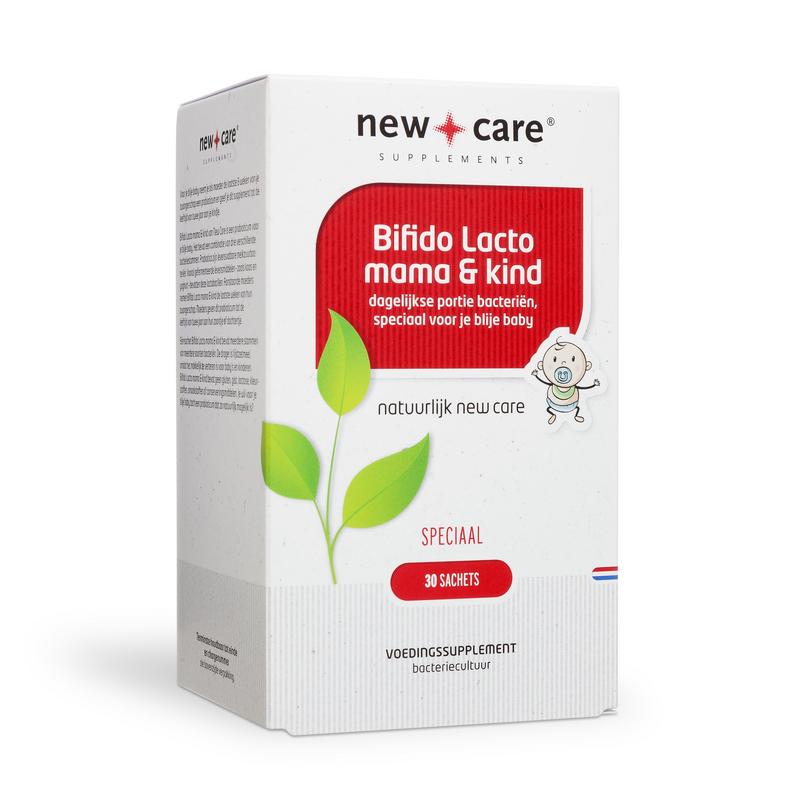 New Care Bifido Lacto Mama & Kind: dagelijkse portie bacteriën speciaal voor je blije baby 30 Sachets