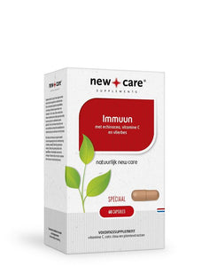 New Care Immuun: met echinacea, vitamine C en vlierbes. Speciaal. 60 capsules.