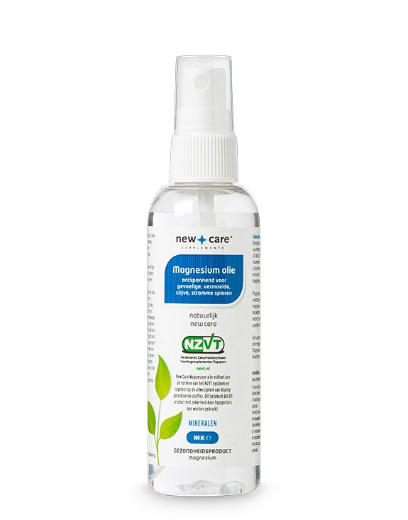 New Care Magnesium Olie: ontspannend voor gevoelige, vermoeide, stijve, strammen spieren. Mineralen, 100 ml.