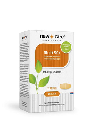 New Care Multi 50+: dagelijkse aanvulling vitaal ouder worden. Vitaminen, 60 tabletten.
