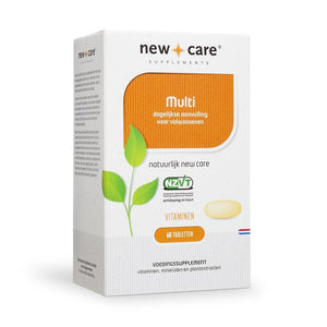 New Care Multi: dagelijkse aanvulling voor volwassenen. Vitaminen. 60 tabletten.