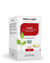 Afbeelding in Gallery-weergave laden, New Care Visolie: omega-3 vetzuren (EPA en DHA) goed voor het hart. Speciaal. 120 capsules.
